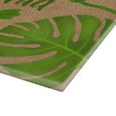 Frosch-tropisches Willkommen zum Schneidebrett (Ecke)