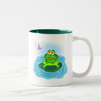 Frosch u. Fliege Zweifarbige Tasse