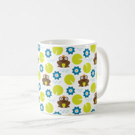 Frosch u. Nenuphar nahtloses Muster Kaffeetasse
