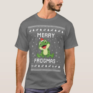 Frosch Ugly Christmas Sweater Frog Lover Holiday P T-Shirt