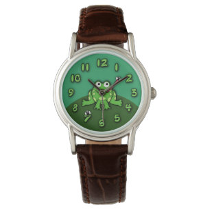 Frosch-Uhr Armbanduhr