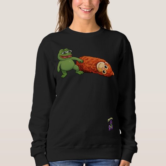 Frosch und Affe Sweatshirt (Vorderseite)