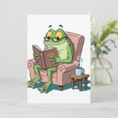 Frosch und Bildung Einladung (Stehend Vorderseite)