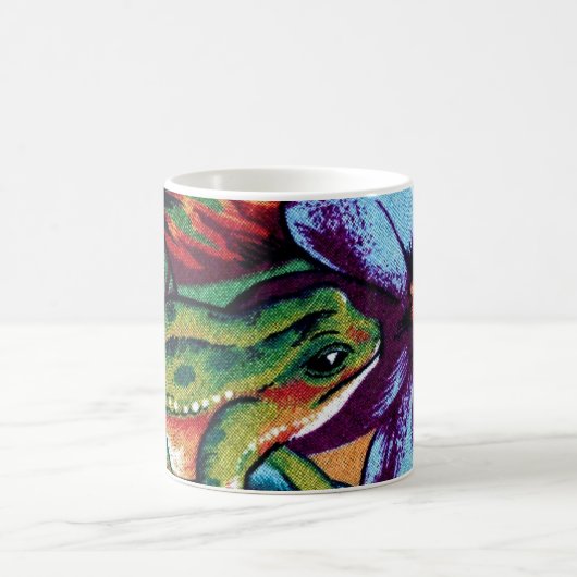 Frosch und Blume 2 Kaffeetasse (Mittel)