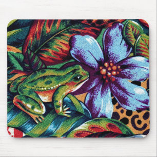Frosch und Blume 2 Mousepad