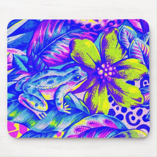 Frosch und Blume 2i Mousepad (Vorne)