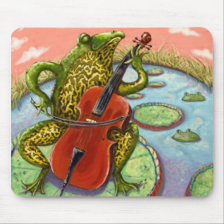 Frosch und Cello Mousepad