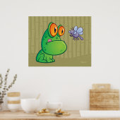 Frosch und Dragonfly Poster (Küche)