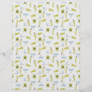 Frosch und Dragonfly-Scrapbook
