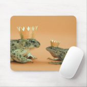 Frosch und Eidechse mit Kronen Mousepad (Mit Mouse)