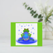 Frosch und Eier Postkarte (Stehend Vorderseite)