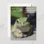 Frosch und Einhorn Postkarte (Vorne/Hinten)