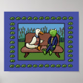 Frosch und Ente Poster (Vorne)