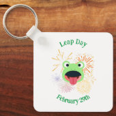 Frosch- und Feuerwerkdesign Schlüsselanhänger (Vorderseite)