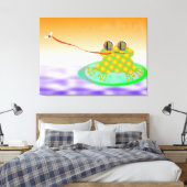 Frosch und Fliege Leinwanddruck (Insitu (Schlafzimmer))