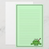 Frosch-und Fliegen-Briefpapier Briefpapier (Vorne/Hinten)