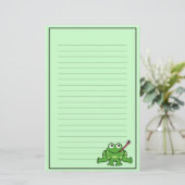 Frosch-und Fliegen-Briefpapier Briefpapier (Stehend Vorderseite)