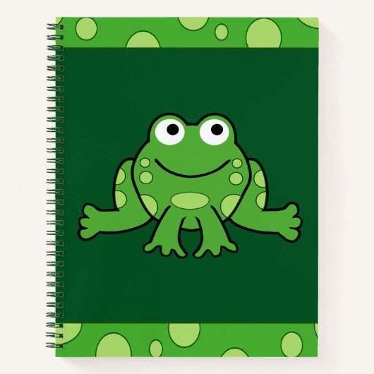 Frosch und Fliegen Notizbuch (Vorderseite)