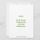 Frosch- und Fly-Maze-Geburtstagskarten (Rückseite)