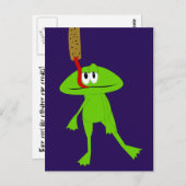 Frosch- und Flypaper-Postkarte Postkarte (Vorne/Hinten)