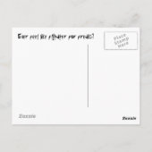 Frosch- und Flypaper-Postkarte Postkarte (Rückseite)