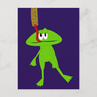 Frosch- und Flypaper-Postkarte Postkarte
