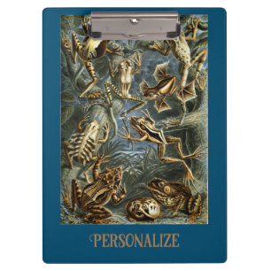 Frosch und Frosch Ernst Haeckel vintage Klemmbrett