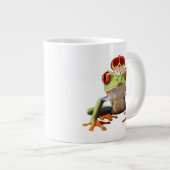 Frosch und Krone Jumbo-Tasse (Vorderseite Rechts)