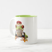 Frosch und Krone Zweifarbige Tasse (Vorderseite Links)