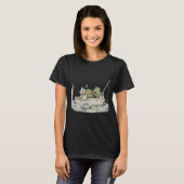 Frosch und Kröte Fischen T-Shirt (Vorne ganz)