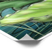 Frosch und Ladybug Poster (Ecke)