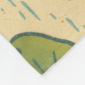 Frosch und Lili Pads Wasserlilien Frösche Fleecedecke (Ecke)