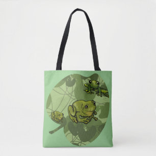 Frosch und Lily Pad Tasche