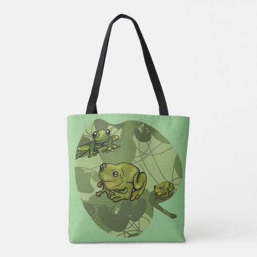 Frosch und Lily Pad Tasche (Rückseite)
