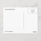 Frosch- und Lily-Pads Postkarte (Rückseite)