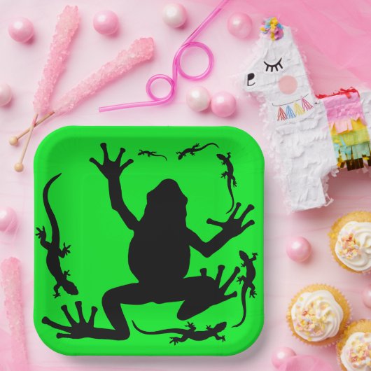 Frosch und Lizards Pappteller (Party)