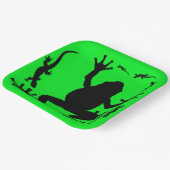 Frosch und Lizards Pappteller (Gewinkelt)