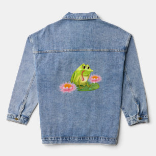 Frosch und Lotus Jeansjacke