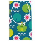 Frosch und Nenbergar Nahtloses Muster Kleine Geschenktüte (Rückseite)