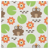 Frosch und Nenbergar nahtloses Muster Stoff (Nahaufnahme)