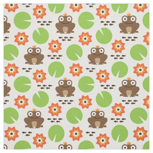 Frosch und Nenbergar nahtloses Muster Stoff (Muster)