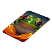 Frosch und Orangen Magnet (Linke Seite)
