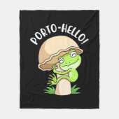 Frosch und Pilz Fleecedecke (Vorderseite)