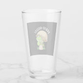 Frosch und Pilz Glas (Rückseite)