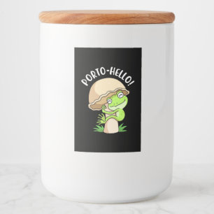 Frosch und Pilz Lebensmitteletikett