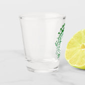 Frosch und Pilz, mystisches Pilz Schnapsglas (Links)