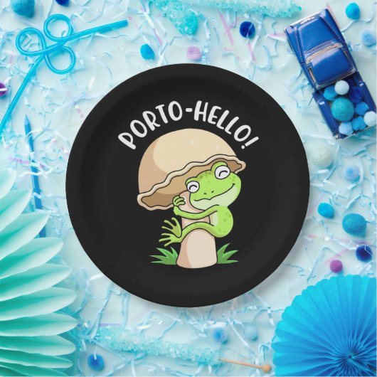 Frosch und Pilz Pappteller (Party)