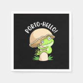 Frosch und Pilz Serviette (Vorderseite)