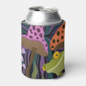 Frosch und Pilze Dosenkühler (Kanne Vorderseite)