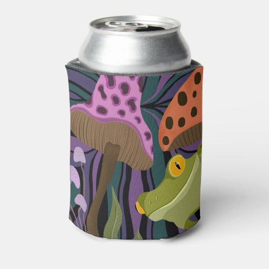 Frosch und Pilze Dosenkühler (Kanne Rückseite)